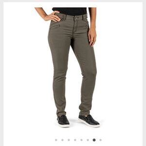 5.11 Tactical Avalon Gray Womens Pants Skinny Size 8 Short Hiking Hunting